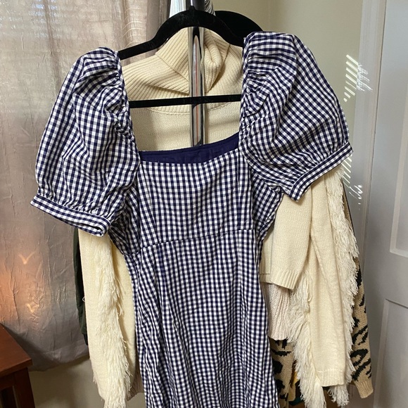 Anthropologie Forever That Girl Gathered Puff Sleeve Mini Dress - Picture 4 of 10